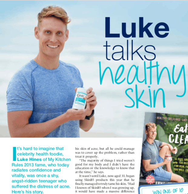 Go Magazine - Luke Talks Healthy Skin June 2016