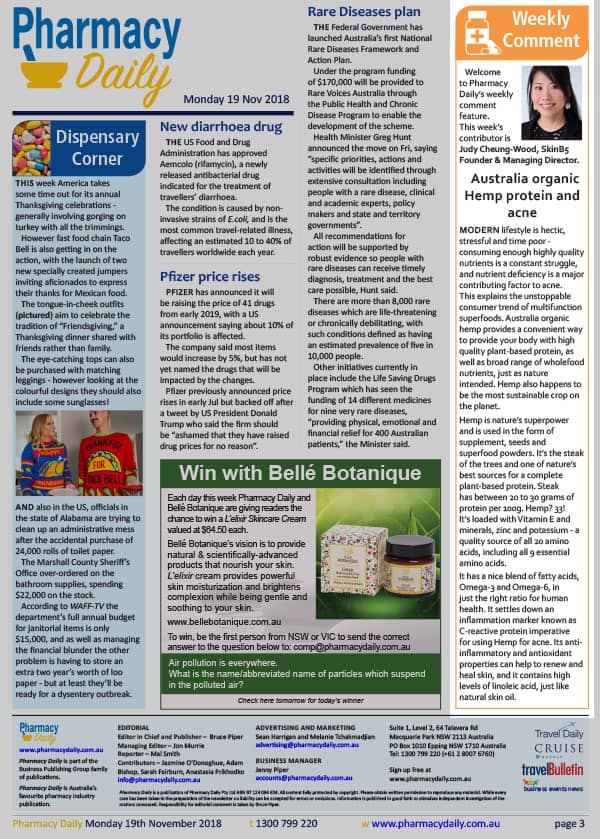 Pharmacy Daily 19 Nov 2018